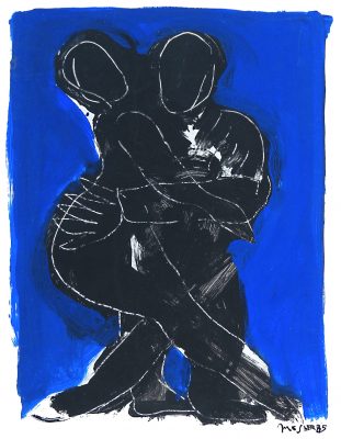 "Couple bleu éléctrique", Ricardo Mosner